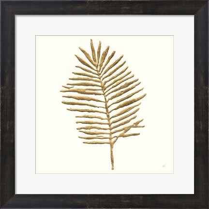 Framed Gilded Palm II Print