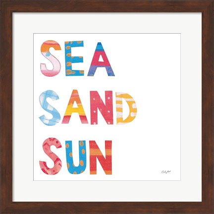 Framed Sea Sand Sun IV Print