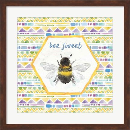 Framed Bee Harmony VI Print