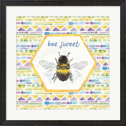 Framed Bee Harmony VI Print