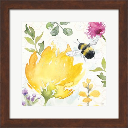 Framed Bee Harmony II Print