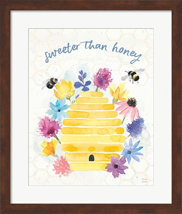 Framed Bee Harmony V Print