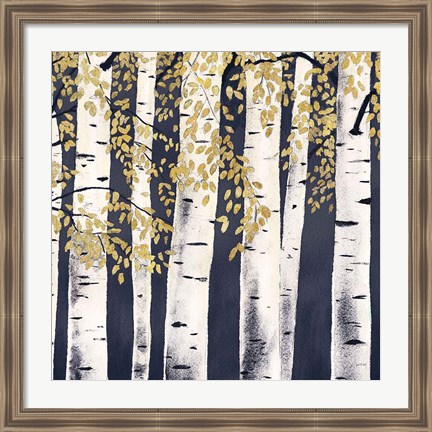 Framed Fresh Forest Indigo III Print