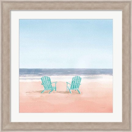 Framed Salento Coast II Coral Cove Print