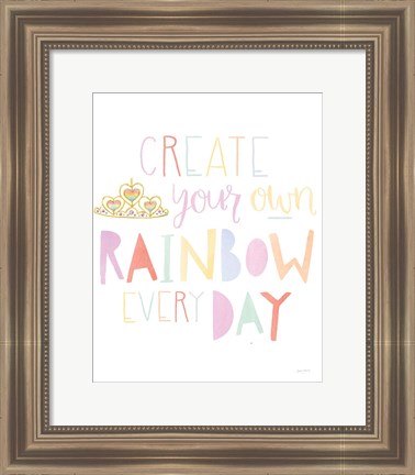 Framed Lets Chase Rainbows III Print