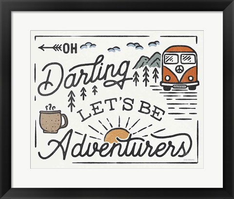 Framed Adventurous I v2 Print