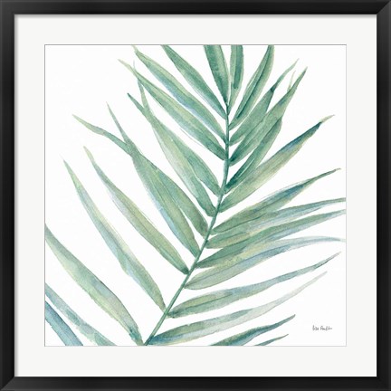 Framed Tropical Blush IX BG Print