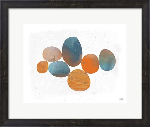 Framed Collage Stones Print