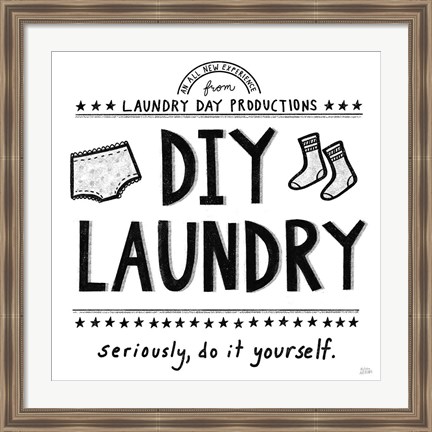 Framed DIY Laundry Print