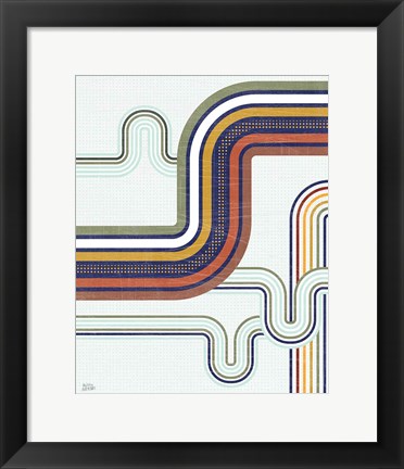 Framed Retro Subway I Print