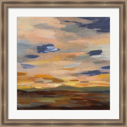 Framed High Desert Sky III Navy Print