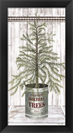 Framed Galvanized Pot Pine Print