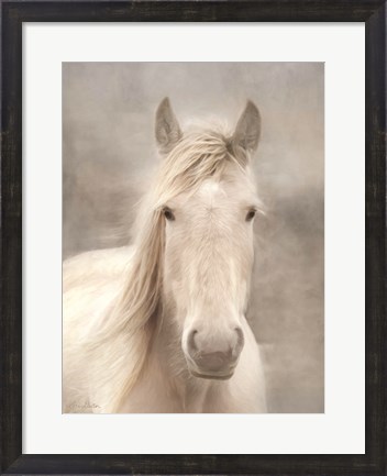 Framed White Beauty I Print