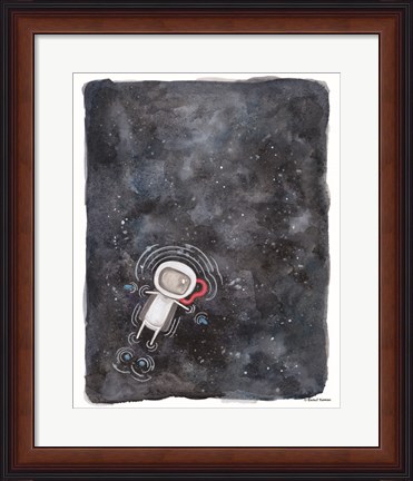 Framed Swim in Space Print