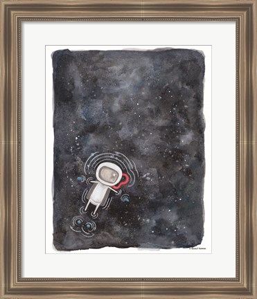 Framed Swim in Space Print