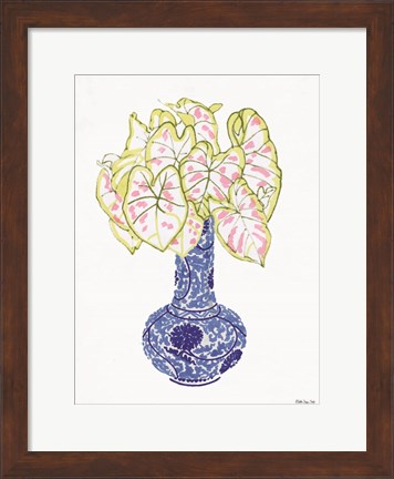 Framed Blue and White Vase 3 Print