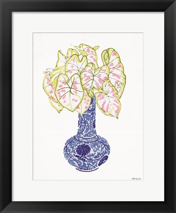 Framed Blue and White Vase 3 Print