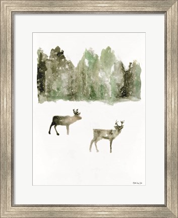 Framed Reindeer 1 Print