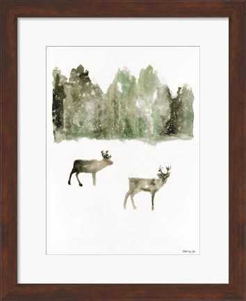 Framed Reindeer 1 Print