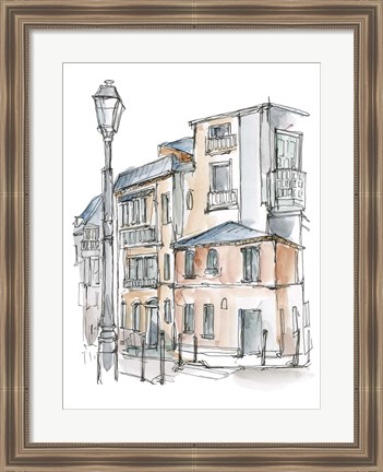 Framed Watercolor Travel Sketchbook III Print