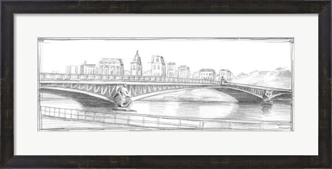 Framed Pont Mirabeau Print