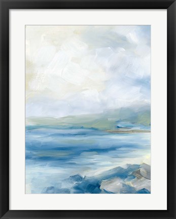 Framed Rocky Shoreline Print