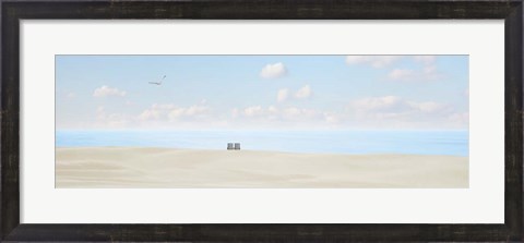 Framed Beachscape Panorama VII Print