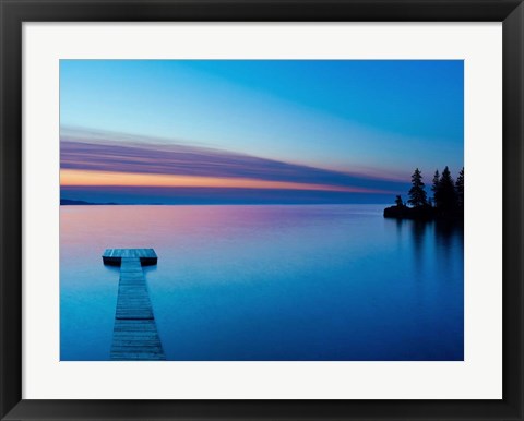 Framed Lakescape XIII Print