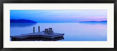 Framed Lakescape Panorama III Print