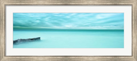Framed Lakescape Panorama V Print