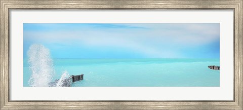 Framed Lakescape Panorama VI Print
