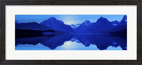 Framed Mountainscape Panorama I Print