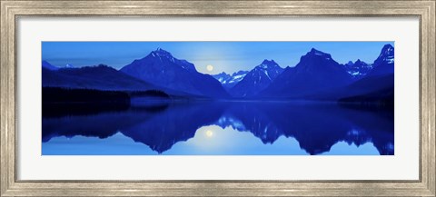 Framed Mountainscape Panorama I Print