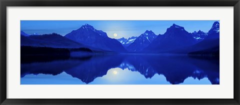 Framed Mountainscape Panorama I Print