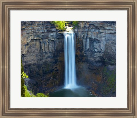 Framed Waterfall Portrait I Print