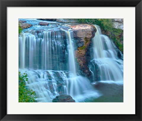 Framed Waterfall Portrait II Print