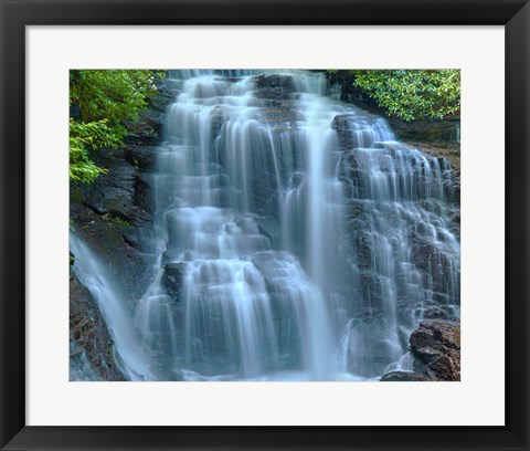 Framed Waterfall Portrait III Print