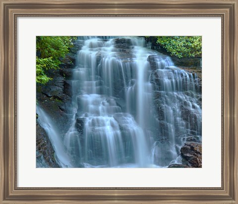 Framed Waterfall Portrait III Print