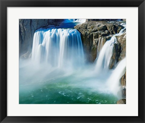 Framed Waterfall Portrait IV Print