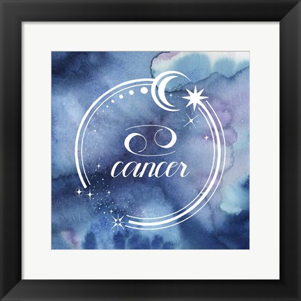 Framed Watercolor Astrology IV Print