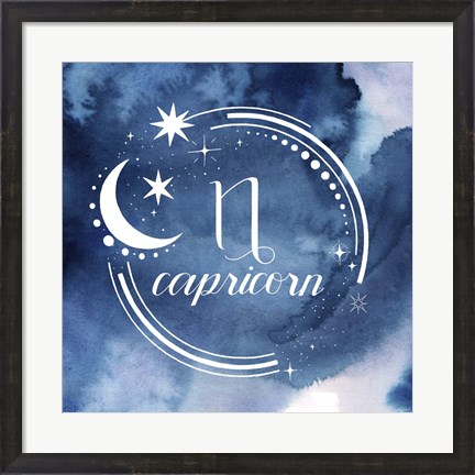 Framed Watercolor Astrology X Print
