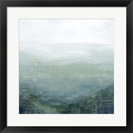 Framed Lighthouse Mist I Print