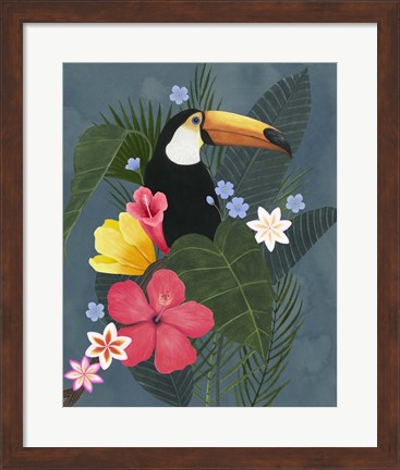 Framed Tropical Wilderness I Print