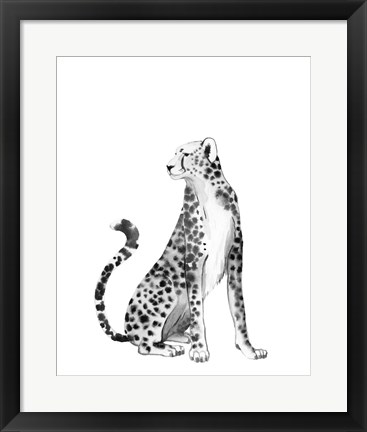 Framed Chrome Cheetah II Print