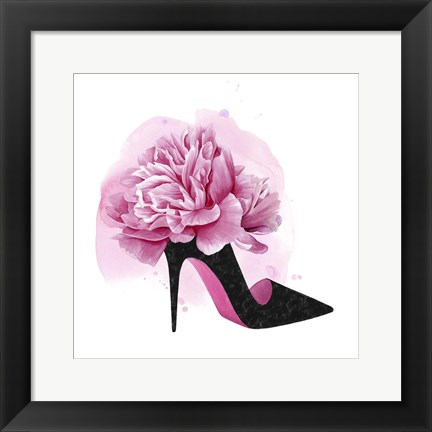 Framed Flower Heel II Print