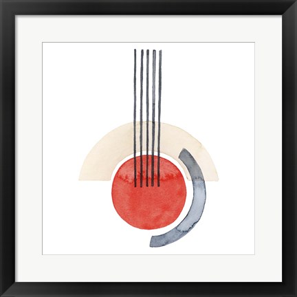 Framed Deco Sunrise III Print