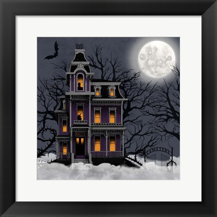 Framed Spooky Night I Print