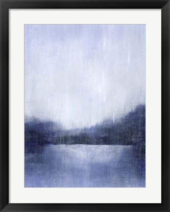 Framed Deep Blue Mist II Print