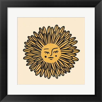 Framed Flower Face II Print