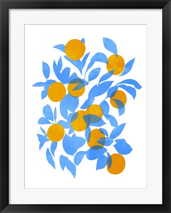 Framed Bright Tangerines II Print